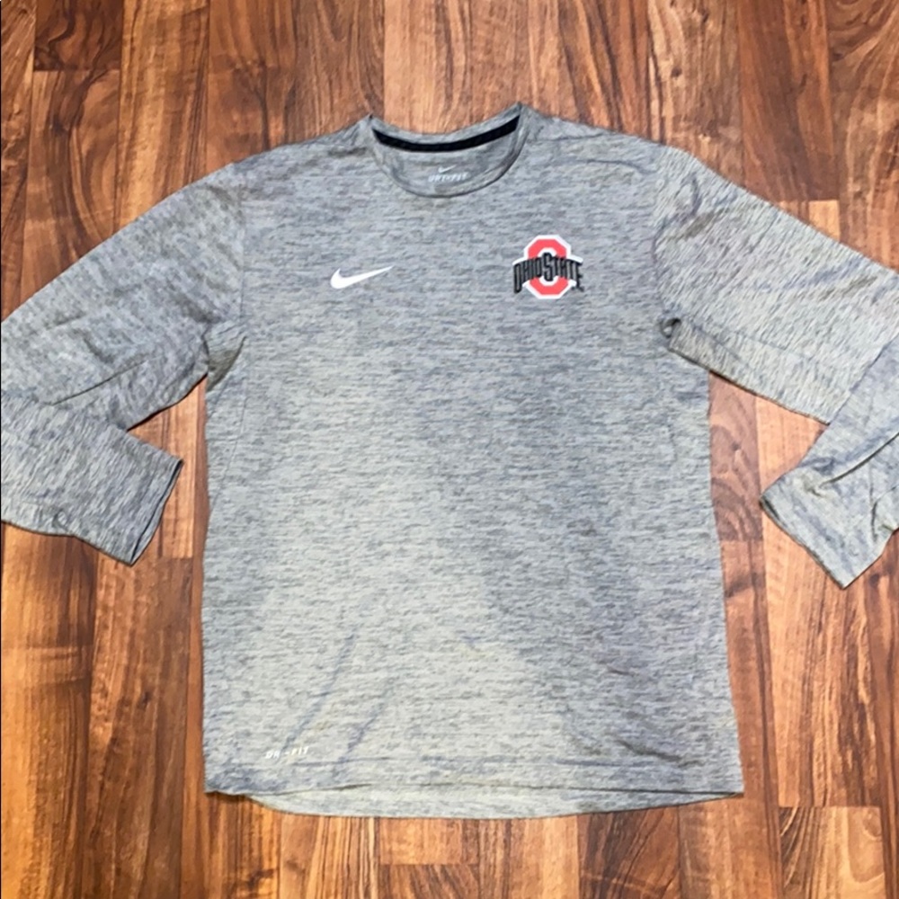 Men’s Nike Ohio State Buckeyes Dri-Fit Long Sleeve